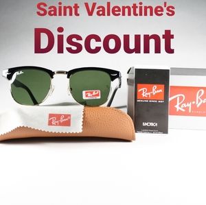 Ray-Ban Clubmaster All Black With Golden Frame